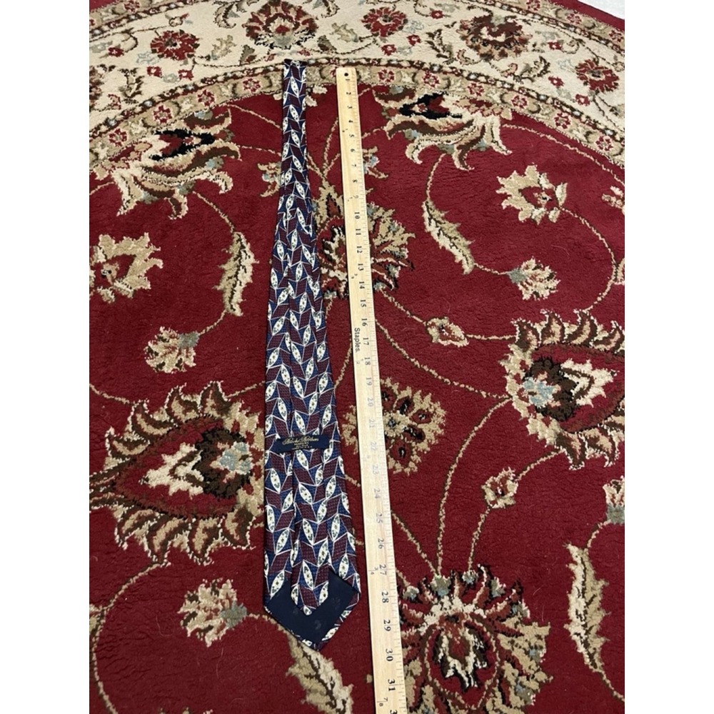 Men’s Vintage Brooks Brothers Makers Floral Geometric Pure Silk Necktie